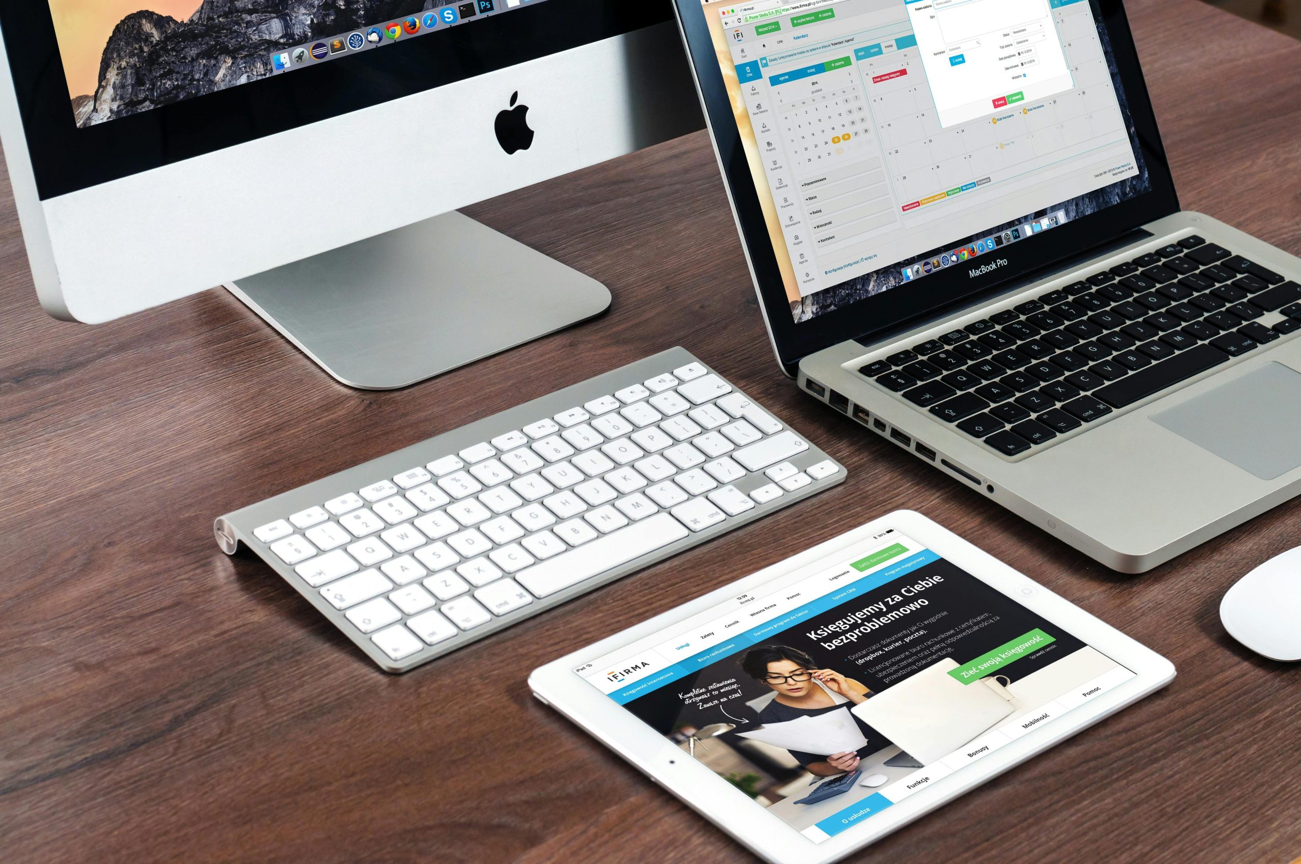 custom website and mobile application